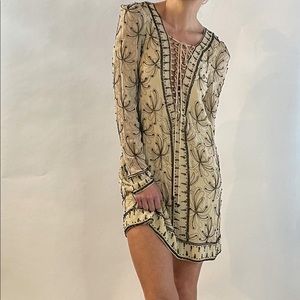 Free People Gold Embellished Dress 👗